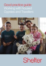 Working with housed Gypsies and Travellers - Shelter