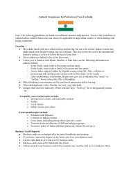 Cultural Competence for Professional Travel in India