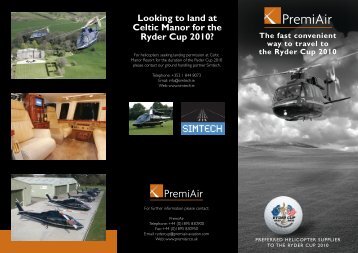 Looking to land at Celtic Manor for the Ryder Cup 2010? - Simtech