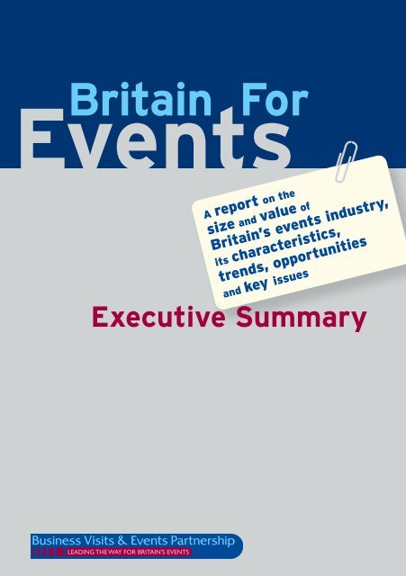 Executive Summary - Business Visits & Events Partnership