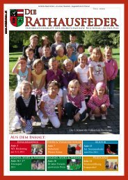 Rathausfeder - Ausgabe 3/2011 - Marktgemeinde Reichenau an der ...