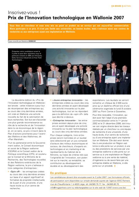 Dynamisme 204 xp - Union Wallonne des Entreprises