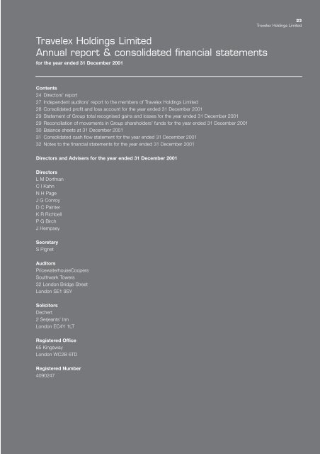 travelex holdings limited annual report consolidated financial gsk statements 2019