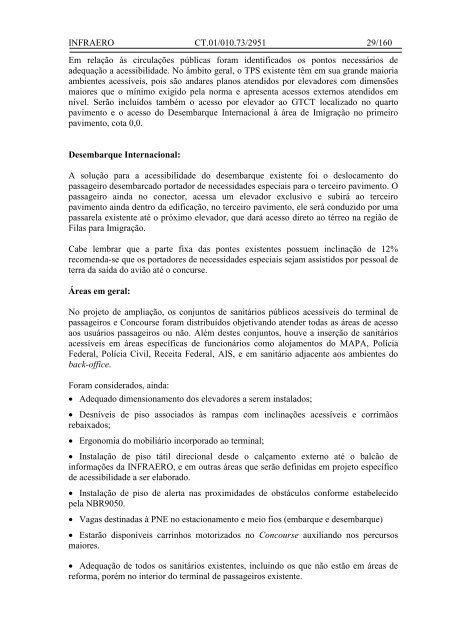 GERAL - TPS, SISTEMA VIÁRIO DE ACESSO E DEMAIS ... - Infraero