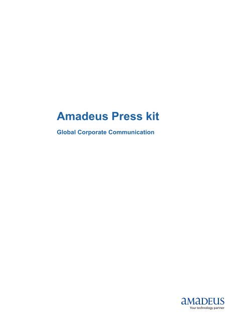 Amadeus Press kit