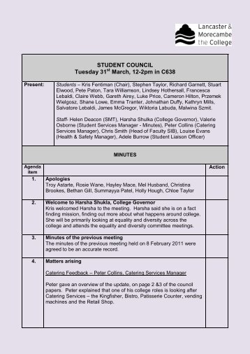 minutes proforma