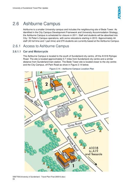 University of Sunderland - Travel Plan Final 200510-1