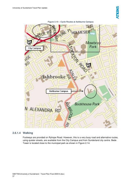 University of Sunderland - Travel Plan Final 200510-1