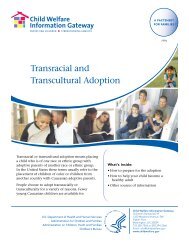 Transracial and Transcultural Adoption - Child Welfare Information ...