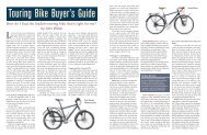 Touring Bike Buyer's Guide - Adventure Cycling Association