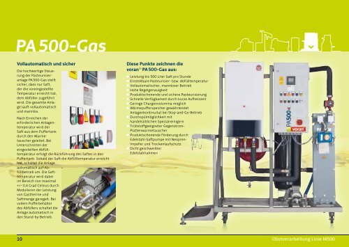 PA 500-Gas - voran Maschinen GmbH