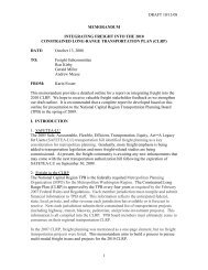 Memo-CLRP Recommendations - Metropolitan Washington Council ...