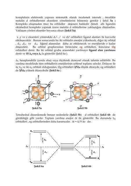 KOMPLEKS BİLEŞİKLER 2.1- Geometrik İzomeri: