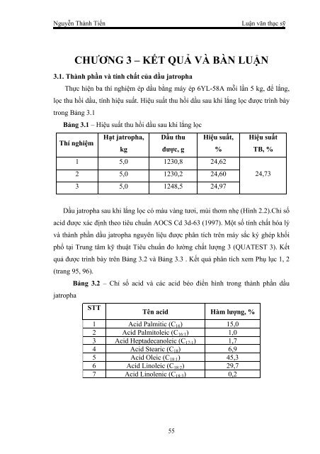 CHƯƠNG 3 – KẾT QUẢ VÀ BÀN LUẬN - Trang chủ