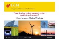 Towards a low carbon transport sector: electricity or hydrogen ... - Risø