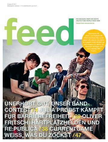 Aktuelle Ausgabe - Feed Magazin