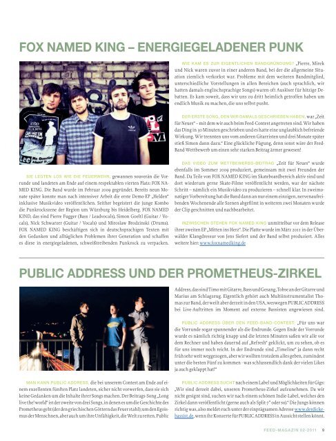 Aktuelle Ausgabe - Feed Magazin