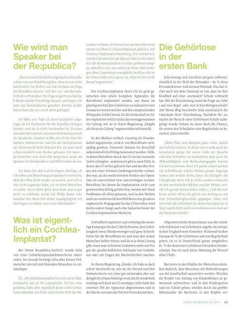 Aktuelle Ausgabe - Feed Magazin