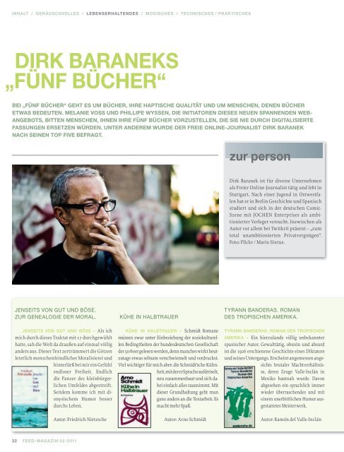 Aktuelle Ausgabe - Feed Magazin