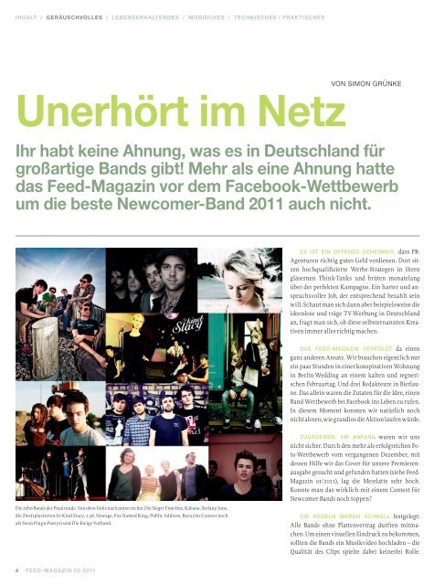 Aktuelle Ausgabe - Feed Magazin