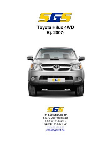 Toyota Hilux 4WD Bj. 2007- - SGS