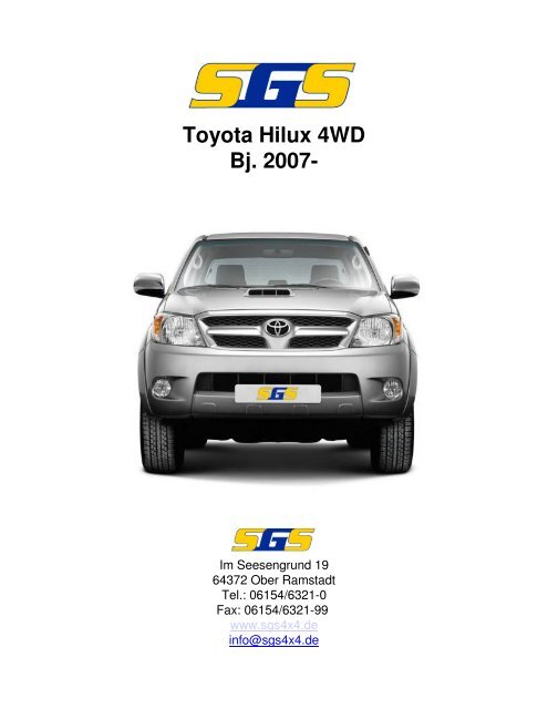 Toyota Hilux 4WD Bj. 2007- - SGS