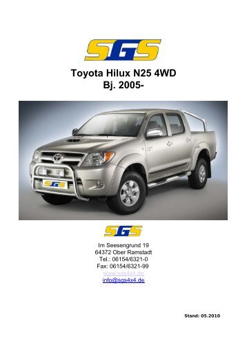 Toyota Hilux N25 4WD Bj. 2005- - SGS