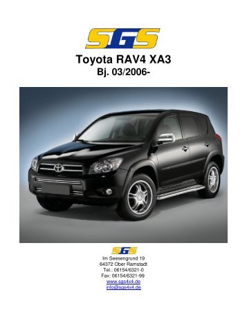 Toyota RAV4 XA3 Bj. 03/2006 - SGS