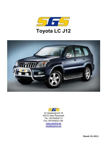 SGS Programm Preise Toyota LC J12