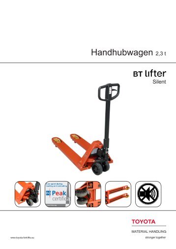 Handhubwagen 2,3 t - Toyota Material Handling Europe - Logon - BT