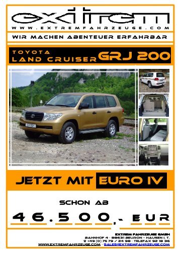 Toyota Land Cruiser GRJ200 _Stand- Mai 20111 - Extrem ...