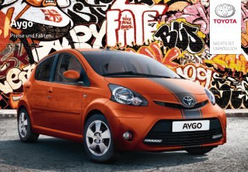 Preisliste Aygo - Toyota Schweiz