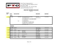 New part number sheets 3-9-12 (group) - Power Train Components
