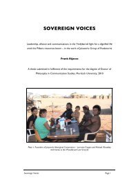 sovereign voices - Murdoch Research Repository - Murdoch University