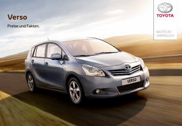 Verso Preisliste - Toyota Schweiz