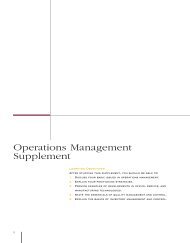 Operations Management Supplement