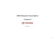 IMDS Manual for Toyota Options Version 5.3 - the International ...