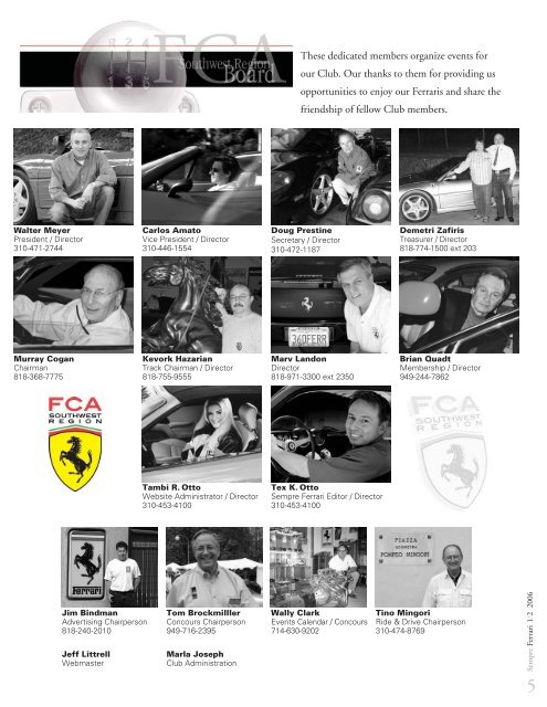 Sempre Jan-Feb 06c.qxd - Ferrari Club of America - Southwest Region