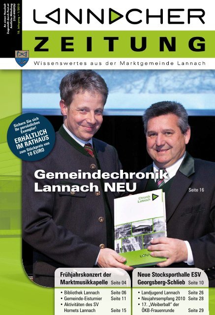 Gemeindechronik Lannach NEU - Marktgemeinde Lannach