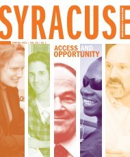 Spring 2011 - Syracuse University Magazine