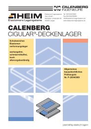 CALENBERG - Elastomere Lagersysteme Heim GmbH