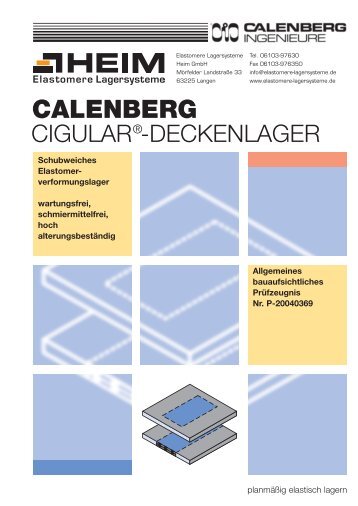 CALENBERG - Elastomere Lagersysteme Heim GmbH