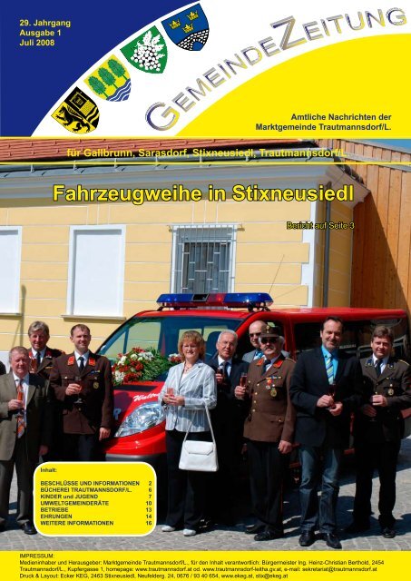 Ausgabe Juli 2008 - Trautmannsdorf an der Leitha