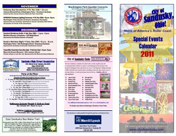 Special Events Calendar - City of Sandusky