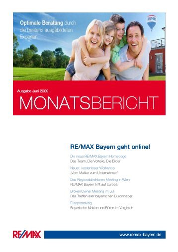 MONATSBERICHT - RE/MAX Bayern