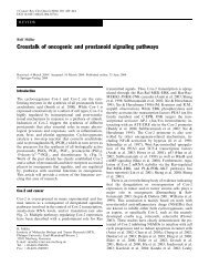 Crosstalk of oncogenic and prostanoid signaling pathways - IMT