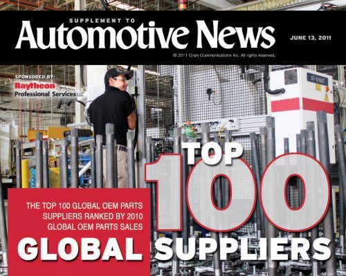 Top 100 Global OEM Parts Suppliers Conexus Indiana