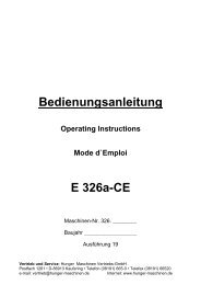 1. Überschrift 1 - Hunger Maschinen GmbH I Kaufering