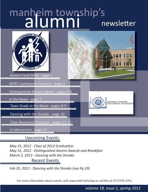 Alumni Newsletter Spring 2012 Indd Manheim Township