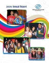 2009 Annual Report - Boys & Girls Club Of Simi Valley